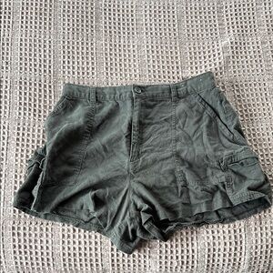 Hollister Gray Linen Trouser Shorts